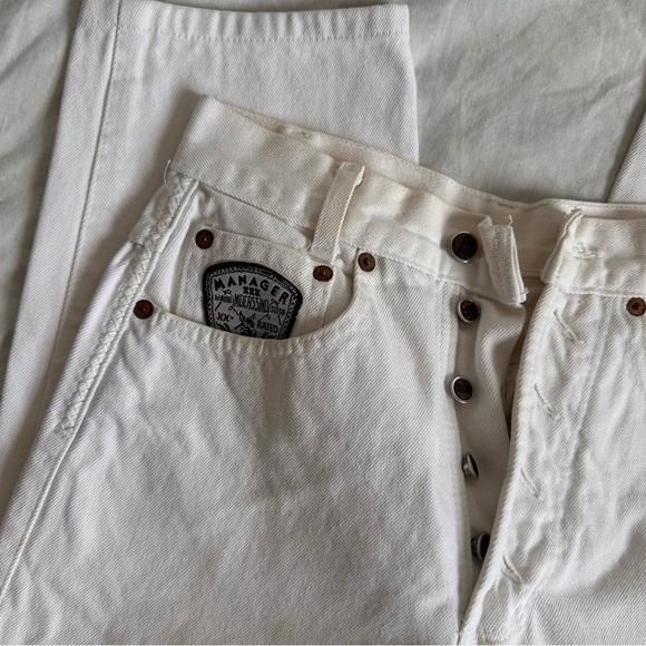 vintage manager mocassino white mom jeans - Picture 2 of 6